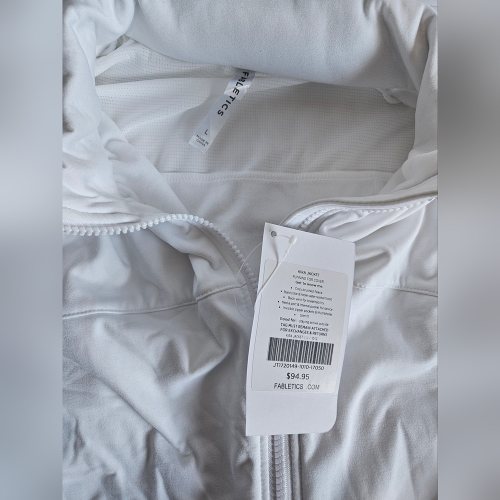 Fabletics White Athletic Zip Jacket – New With Ta… - image 6